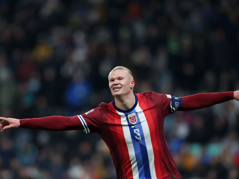 Erling Haaland lleva 35 goles con Noruega.