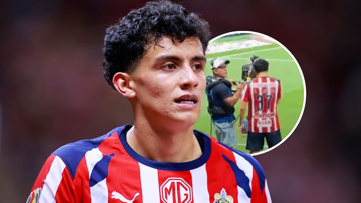 Richard Ledezma reclama a camarógrafo tras Chivas vs Pumas en Estadio Akron: VIDEO