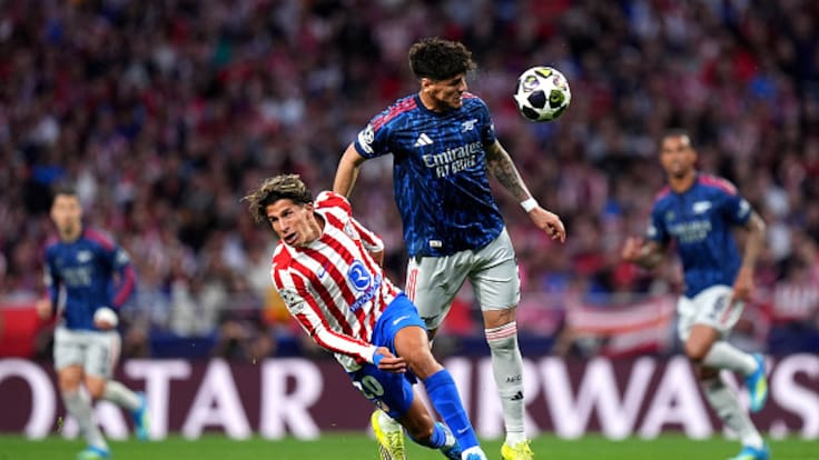 Atlético de Madrid y Arsenal empatan en Champions: Julián Álvarez y Gyökeres sentencian la ida