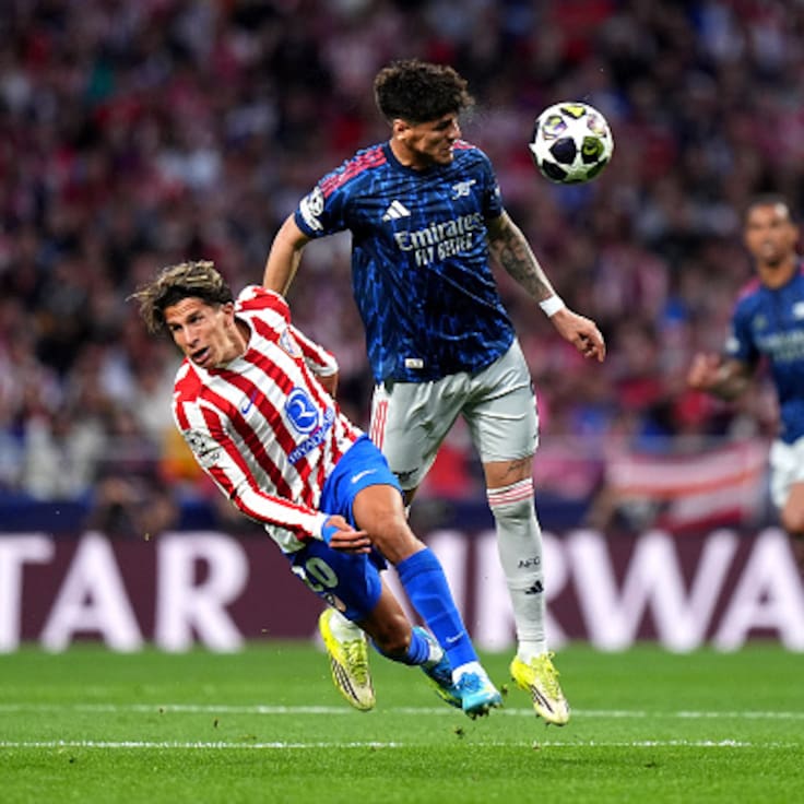 Atlético de Madrid y Arsenal empatan en Champions: Julián Álvarez y Gyökeres sentencian la ida