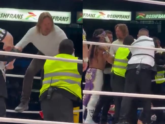 Aficionado sube al ring de la Arena México y obliga a detener la lucha entre Templario y Bandido