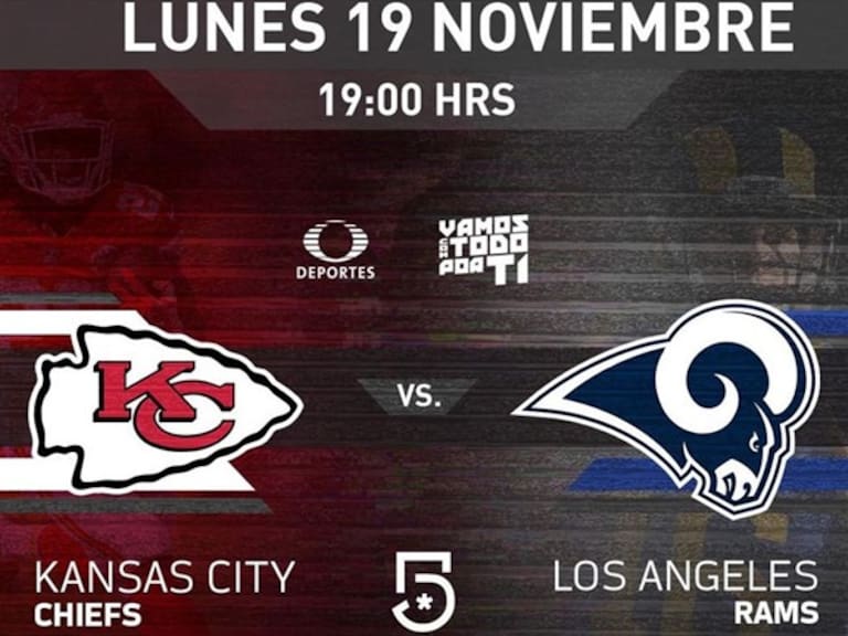 Kansas City vs Los Ángeles Rams . Foto: W Deportes