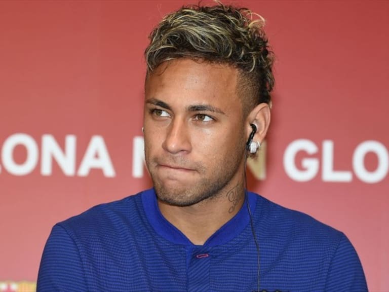 Neymar en conferencia de prensa. Foto: Getty images