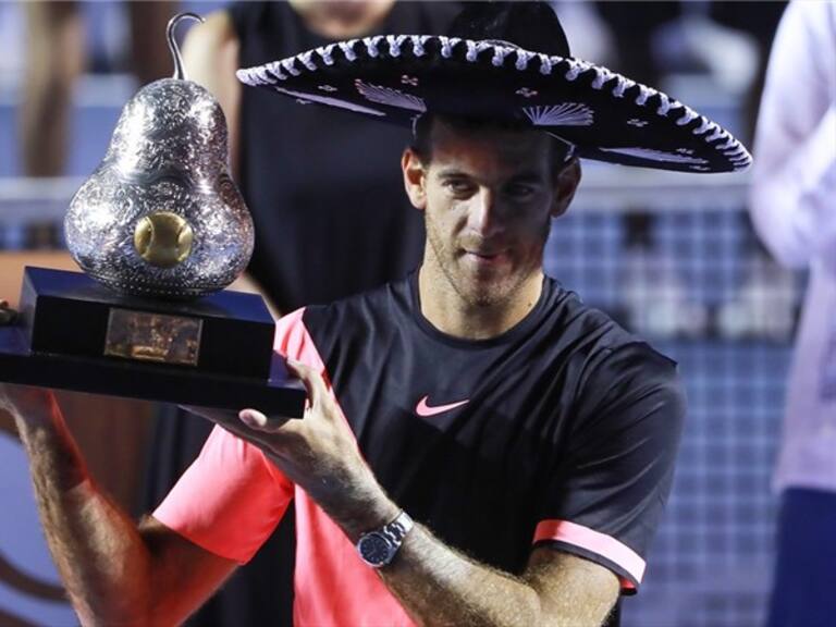 Juan Martin del Potro logra el triunfo. Foto: Getty Images