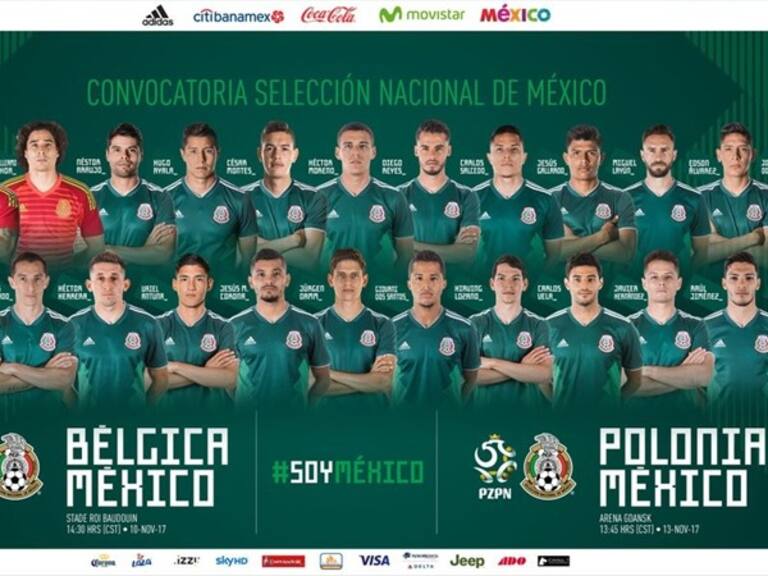 Convocatoria de la Selección Mexicana. Foto: Twitter