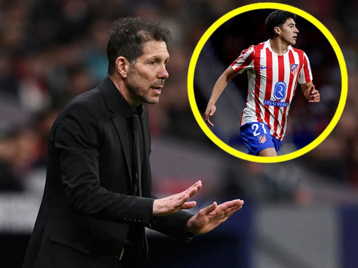 Simeone se rinde ante Obed Vargas; perfila al volante mexicano como joya rumbo al Derbi