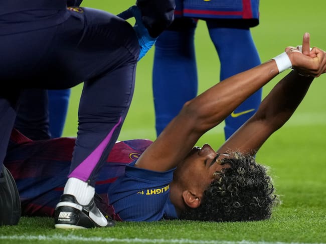 Lamine Yamal enciende las alarmas tras salir lesionado ante el Celta de Vigo