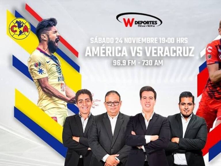 América vs Veracruz. Foto: W Deportes