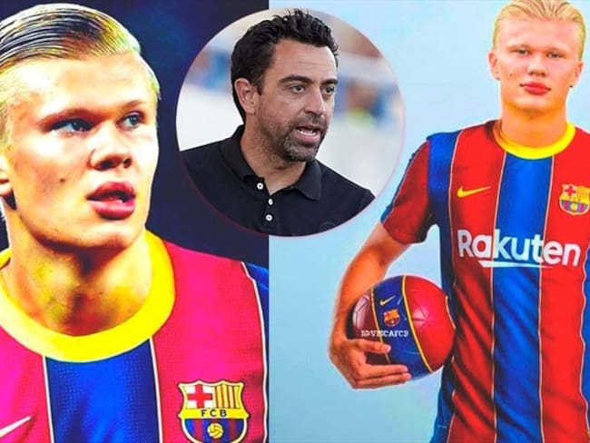 Xavi se reunió con Haaland, que se acerca más a Barcelona