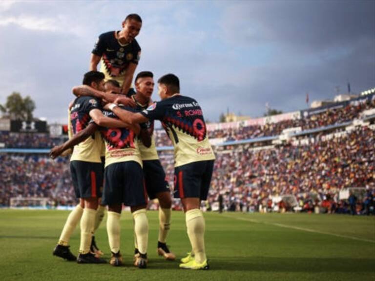 Jugadores del América festejan gol. Foto: Twitter