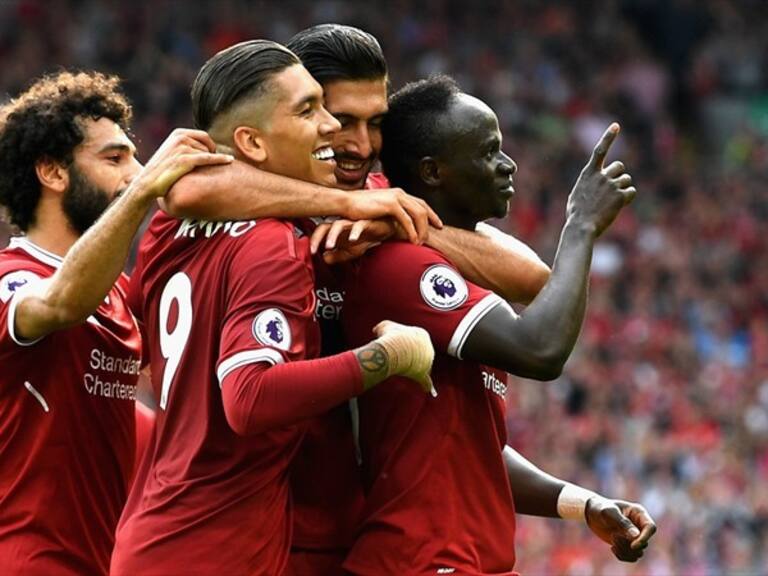 Mané celebra en Anfield. Foto: Getty