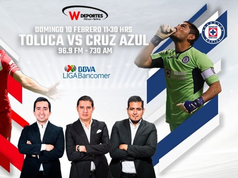Toluca vs Cruz Azul en vivo . Foto: W Deportes