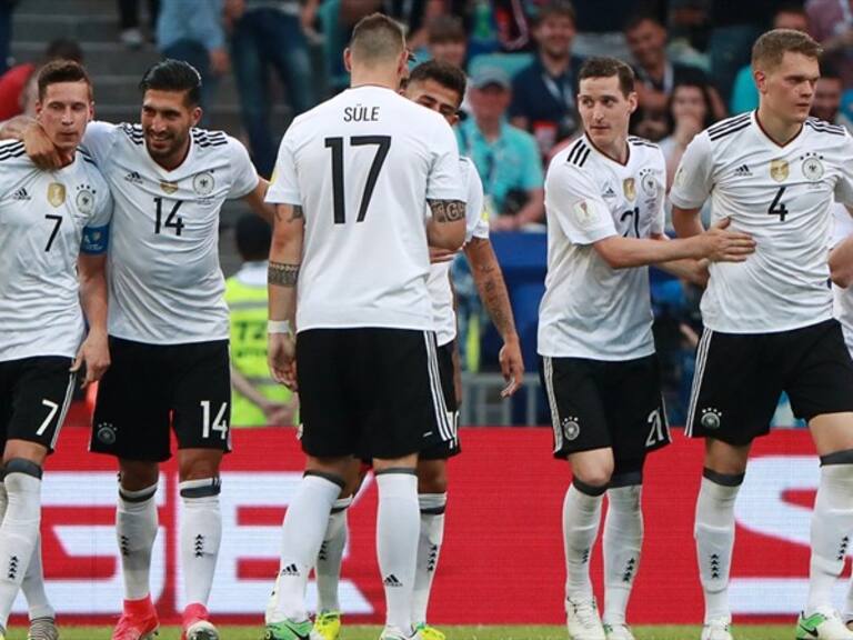 Alemania festejando un gol frente a Camerún. Foto: Getty Images