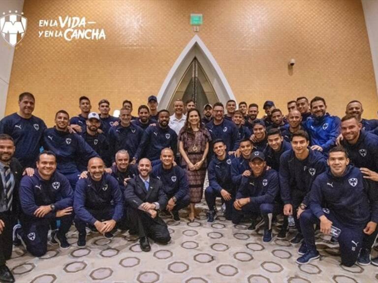 Monterrey ya está en Qatar para el Mundial de Clubes . Foto: Twitter @rayados