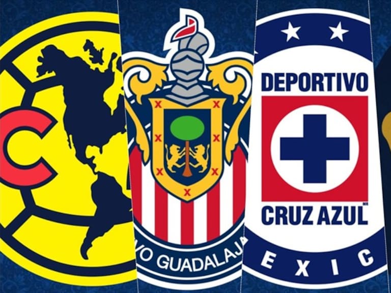 Los '4 Grandes' de la Liga MX. Foto: Especial