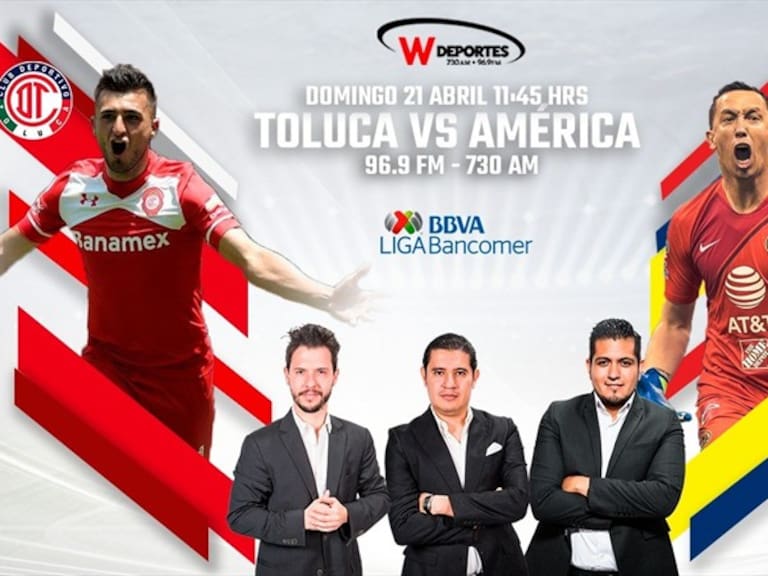 Toluca vs América. Foto: WDeportes