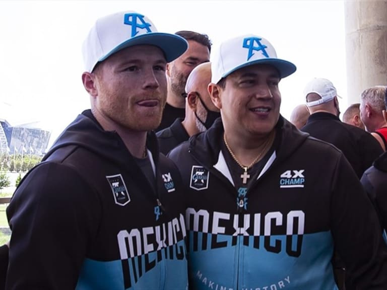 Saúl 'Canelo' Álvarez y Eddy Reynoso. Foto: Mexsport
