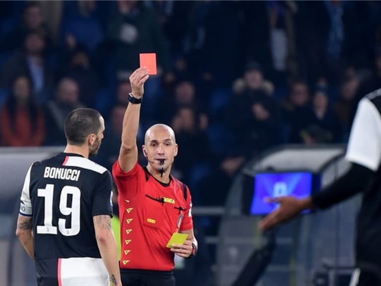 Bonucci Juventus expulsado en Serie A. Foto: Getty Images