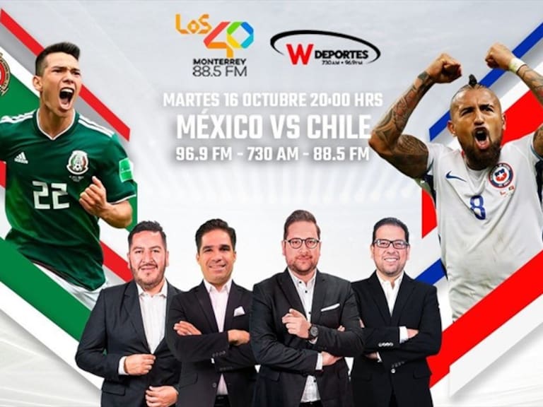 México contra Chile. Foto: