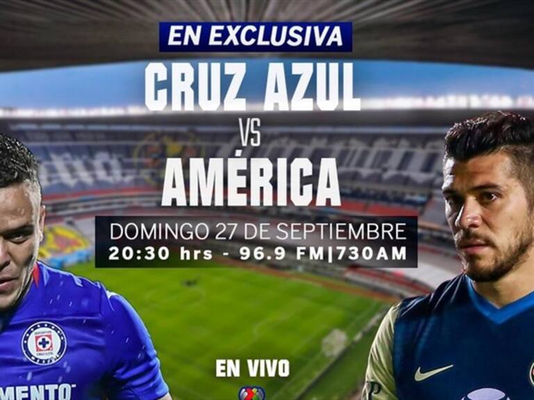 Cruz Azul vs América en vivo . Foto: Especial