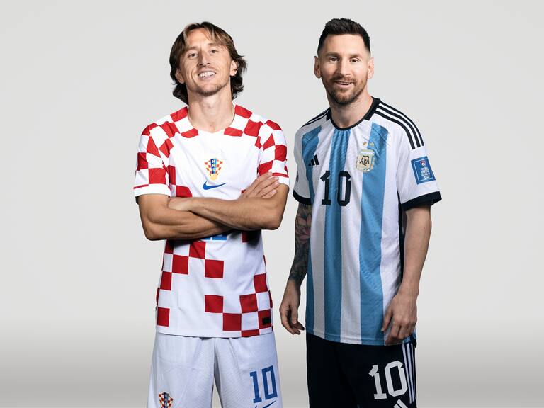 Lionel Messi y Luka Modric