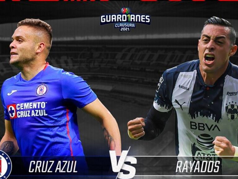 Cruz Azul vs Rayados . Foto: Wdeportes