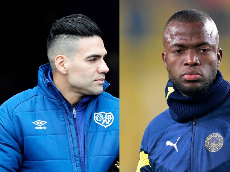 Radamel Falcao y Enner Valencia. podrían llegar al Cruz Azul