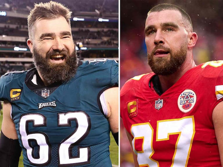 Jason y Travis Kelce se ven las caras en el Super Bowl