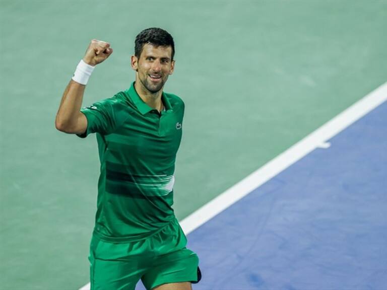 Djokovic compitiendo en Dubai. Foto: Getty