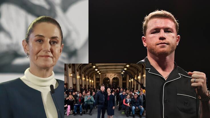 Canelo Álvarez se junta con Claudia Sheinbaum para la clase de box más grande del mundo