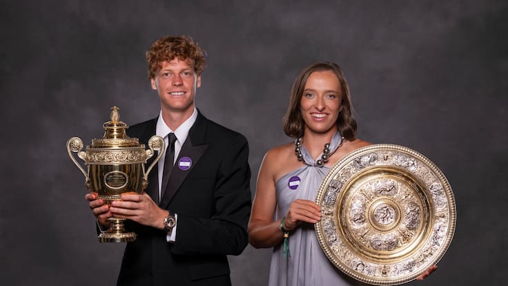 Iga Swiatek y Jannik Sinner, campeones de Wimbledon