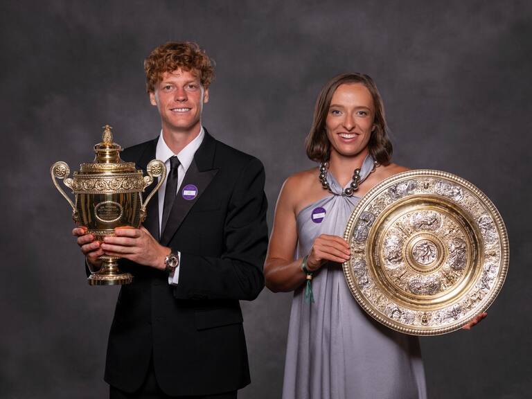 Iga Swiatek y Jannik Sinner, campeones de Wimbledon / FOTO: @Wimbledon