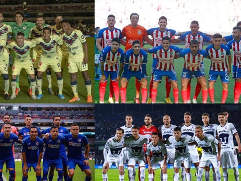 Los 4 grandes del futbol mexicano. Foto: Especial