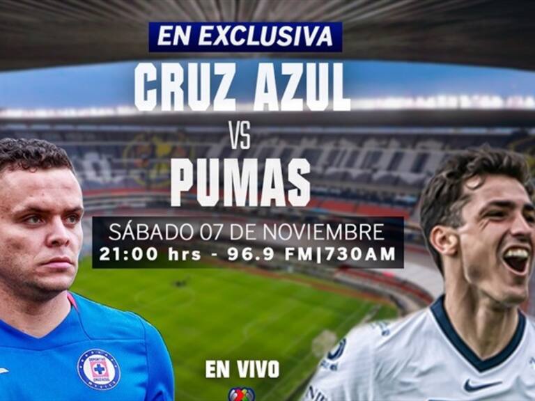 Cruz Azul vs Pumas. Foto: Wdeportes