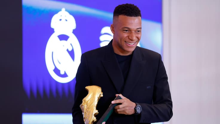 Kylian Mbappé gana su primera Bota de Oro con el Real Madrid tras una temporada histórica