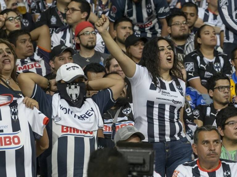 Afición del Monterrey durante el partido. Foto: Getty
