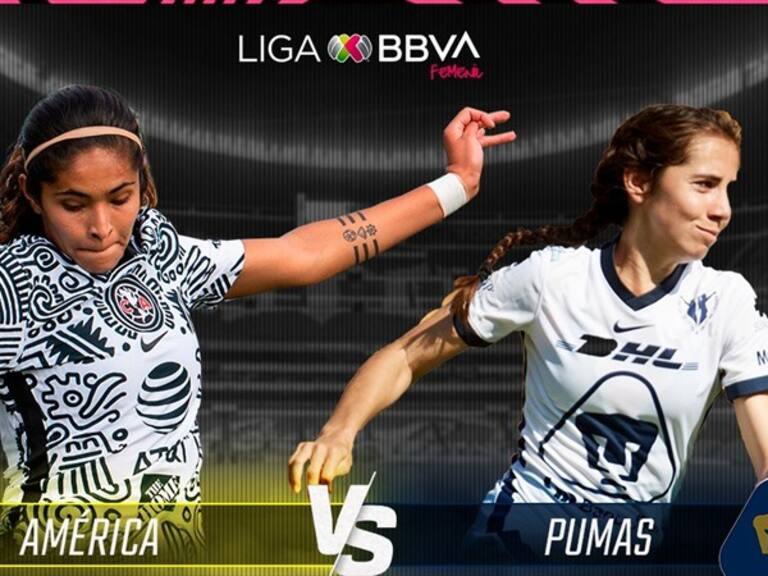 América vs Pumas Liga MX Femenil. Foto: W Deportes