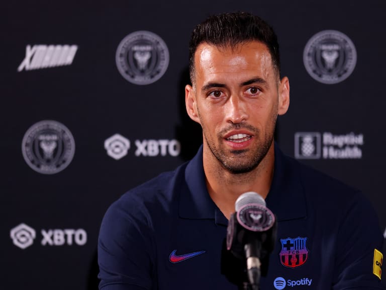 Sergio Busquets previo al juego ante Pumas