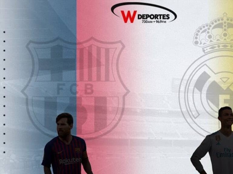 Barcelona vs Real Madrid . Foto: W Deportes