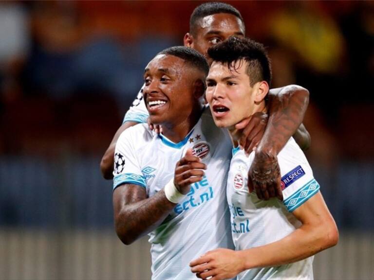 Chucky Lozano debutó en la Champions League. Foto: W Deportes