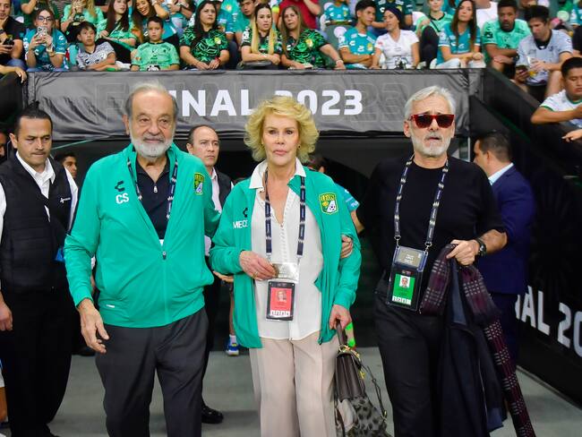 Carlos Slim presente en la Final de la Concachampions entre León y el LAFC
