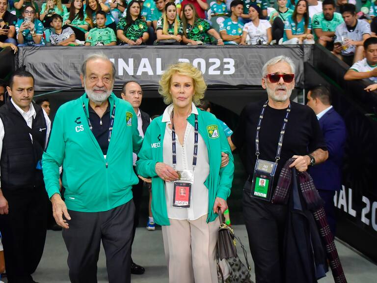 Carlos Slim presente en la Final de la Concachampions entre León y el LAFC