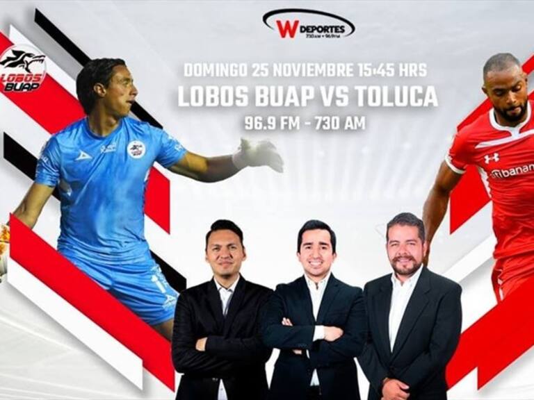 Lobos BUAP vs Toluca. Foto: W Deportes