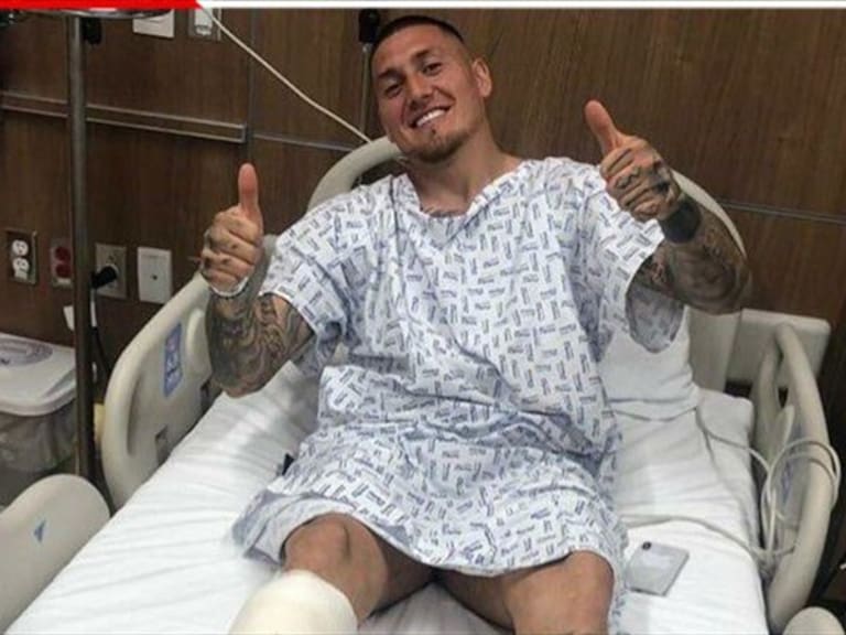 Nicolás Castillo lesionado . Foto: Instagram Castillo30_