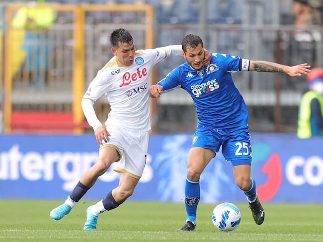 Napoli perdió ante el Empoli con Chucky Lozano de titular