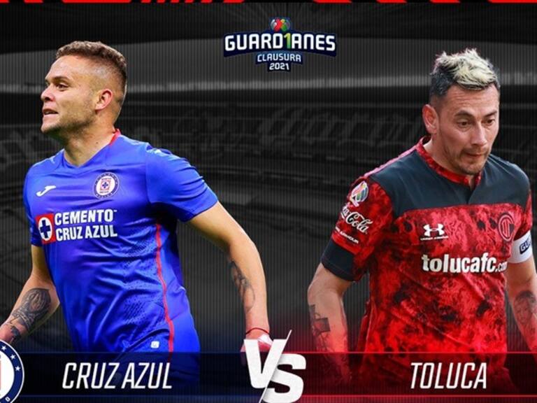 Cruz Azul vs Toluca. Foto: W Deportes