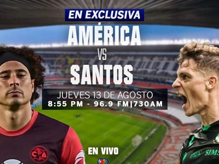 América vs Santos . Foto: Wdeportes