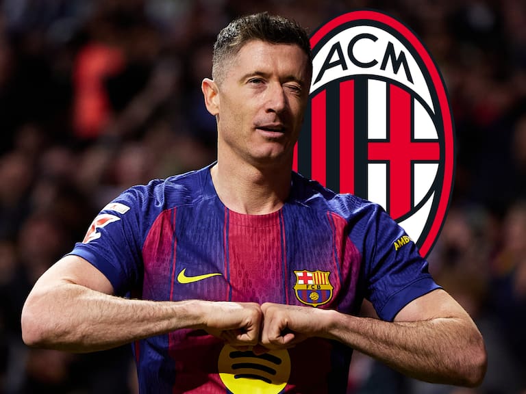 Robert Lewandowski con Barcelona