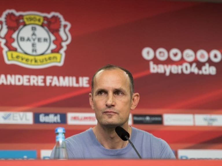 Heiko en su presentación con el Bayer. Foto: Getty images