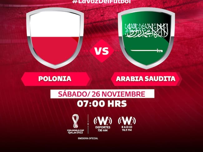 En VIVO y en directo online: Polonia vs Arabia Saudita, Copa del Mundo, Qatar 2022, Jornada 2, Grupo C